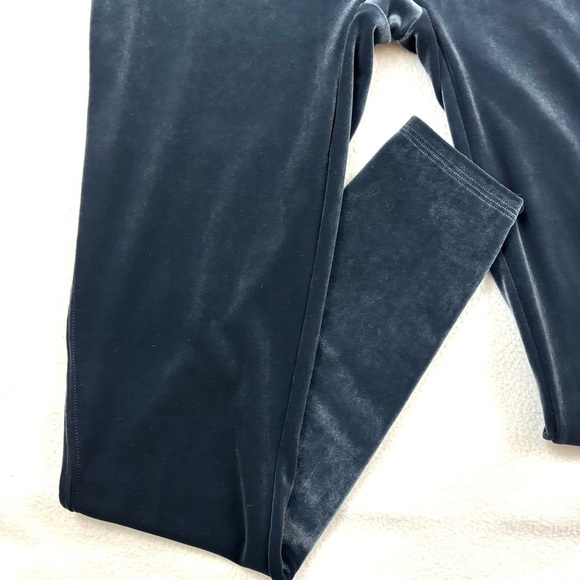 Spanx Dark Blue Velvet Power Waistband Seam Free Soft Full Length Leggings (XL) - Picture 4 of 15